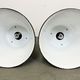 Set of 4 Industrial  Black Enamel Pendant Lamps from Elektrosvit, 1970s