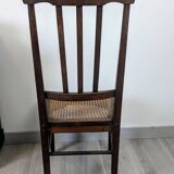 Stella nurse's chair in dark wood and cane
