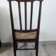 Stella nurse's chair in dark wood and cane