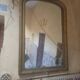Miroir Louis Philippe ancien doré avec fronton