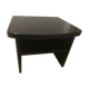 Table de chevet laquée noir