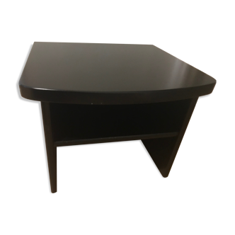 Black lacquered bedside table