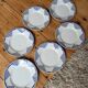 Set of 6 Pantin de Orchies flat plates Moulin des Loups and Hamage