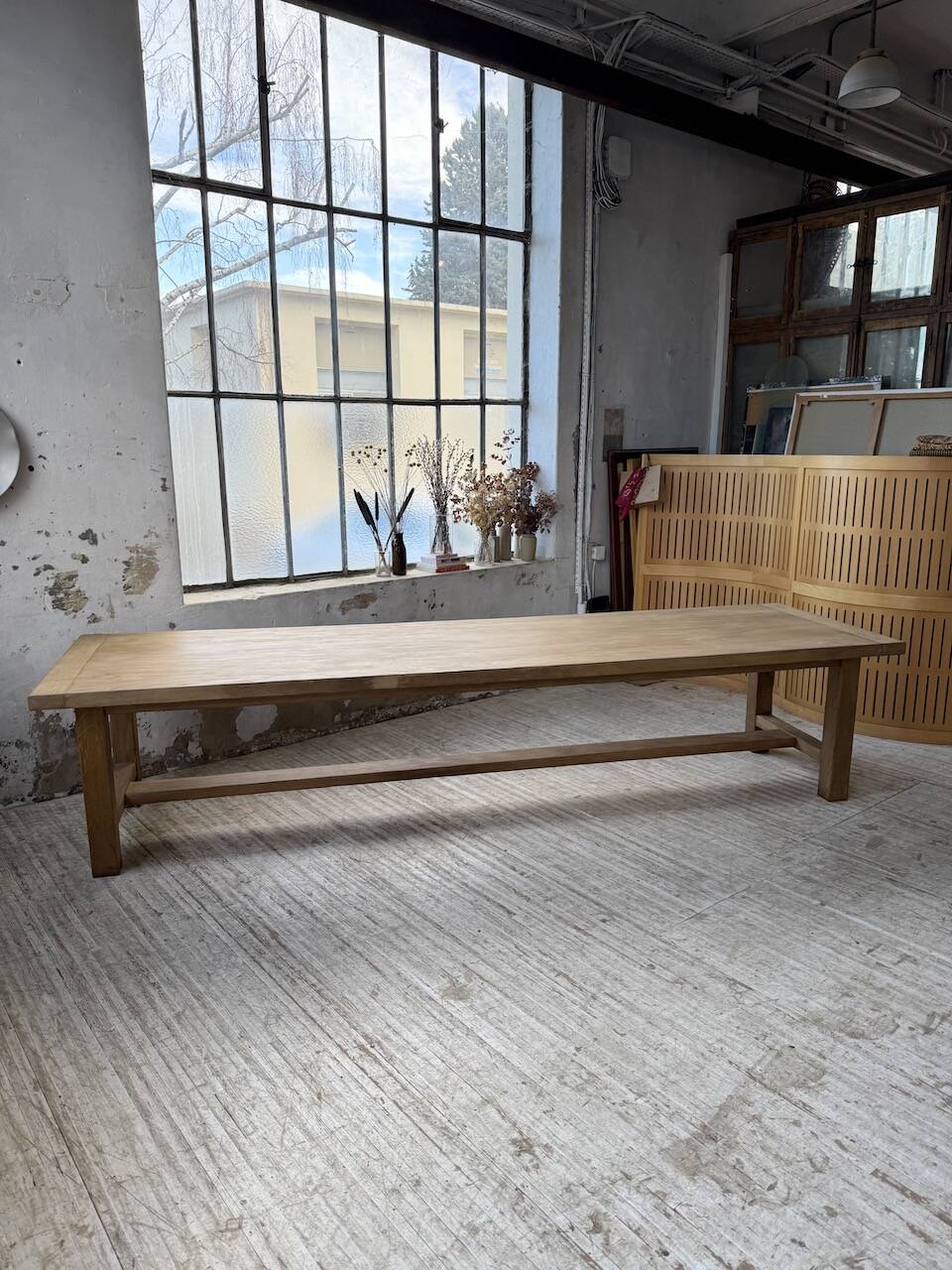 XXL solid oak farmhouse table 3.5m