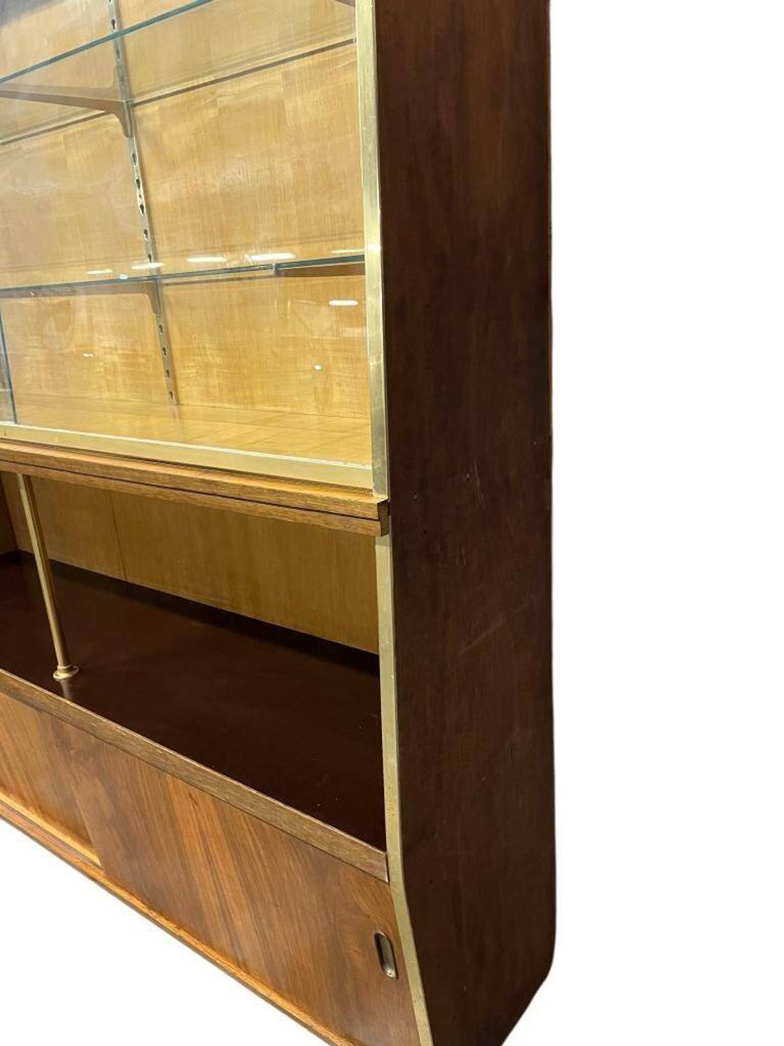 XL vintage wooden display cabinet / wall cabinet / furniture