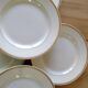 6 Assiettes plates liserés dorés Moulin des Loups Vintage