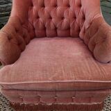 Living room 3 pieces velvet toad