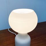 Vintage minimalist glass table lamp from the space age by Jean Paul Edmonds Alt for Philips, 1970s.