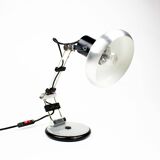 Vintage industrial chrome Aluminor lamp