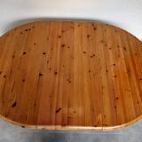 Round pine table, Denmark, 1980s