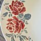 5 flat plates (floral pattern) mismatched: Badonviller (2+2) and a K&G Lunéville model Chantal