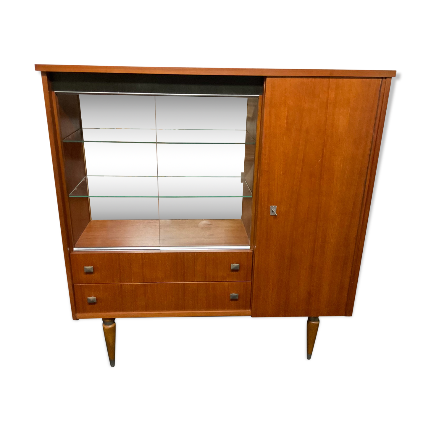 Meuble de bar scandinave en teck des années 60-70