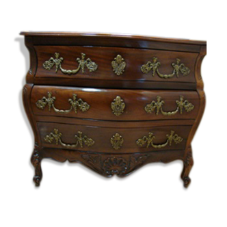 Louis XV-style bordeaux tomb dresser