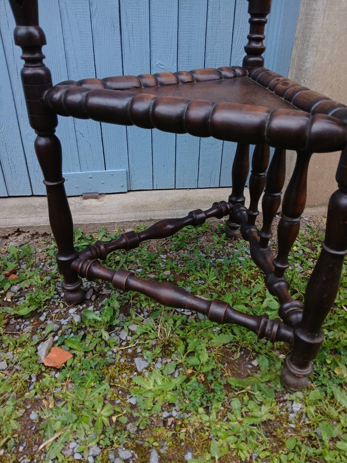 2 antique Scandinavian corner chairs/armchairs