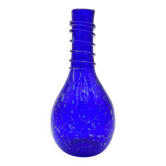 Vase Empoli Verre Bullé Bleu Cobalt Mid-Century