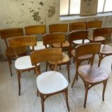 Set of 11 Baumann bistro chairs