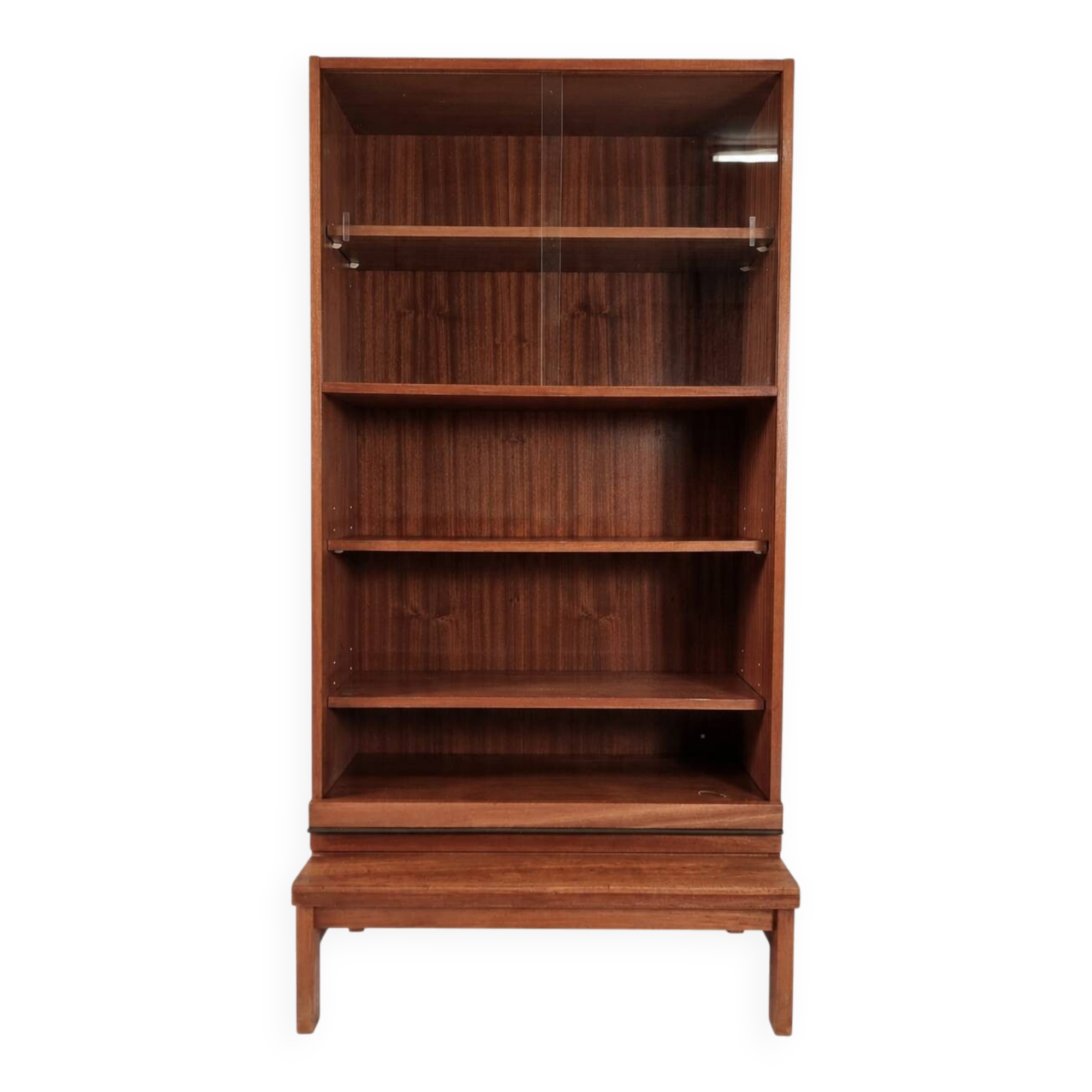 Bibliothèque vintage en hêtre, années 1970