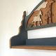 Vintage solid wood noah's ark shelf