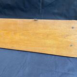 Kitchen shelf French artisanal work vintage 60s solid oak and copper