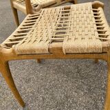 Pair of vintage Havana model chairs for Condorzio Sedie Frueli, Italy. 1960s