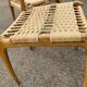 Pair of vintage Havana model chairs for Condorzio Sedie Frueli, Italy. 1960s