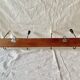Vintage wooden wall coat rack - 4 hooks
