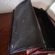 Suitcase old Scottish fabric red 1960/1970