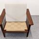 Pair of Scandinavian style armchairs in teak, France circa 1950.