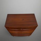 Scandinavian mid-century teak chest of drawers