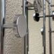 Chrome-plated aluminum entrance locker, 1950s