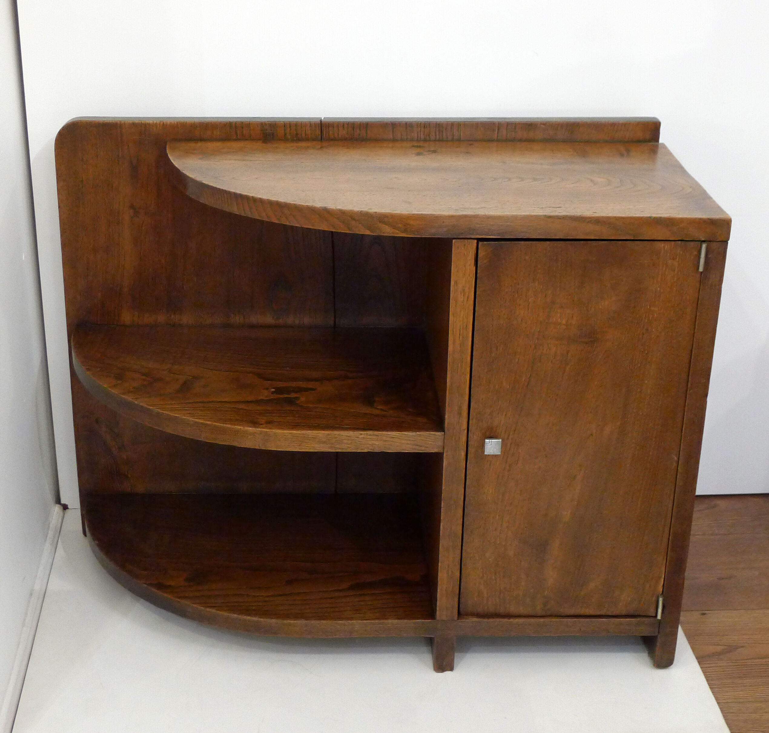 Rounded solid wood extra cabinet