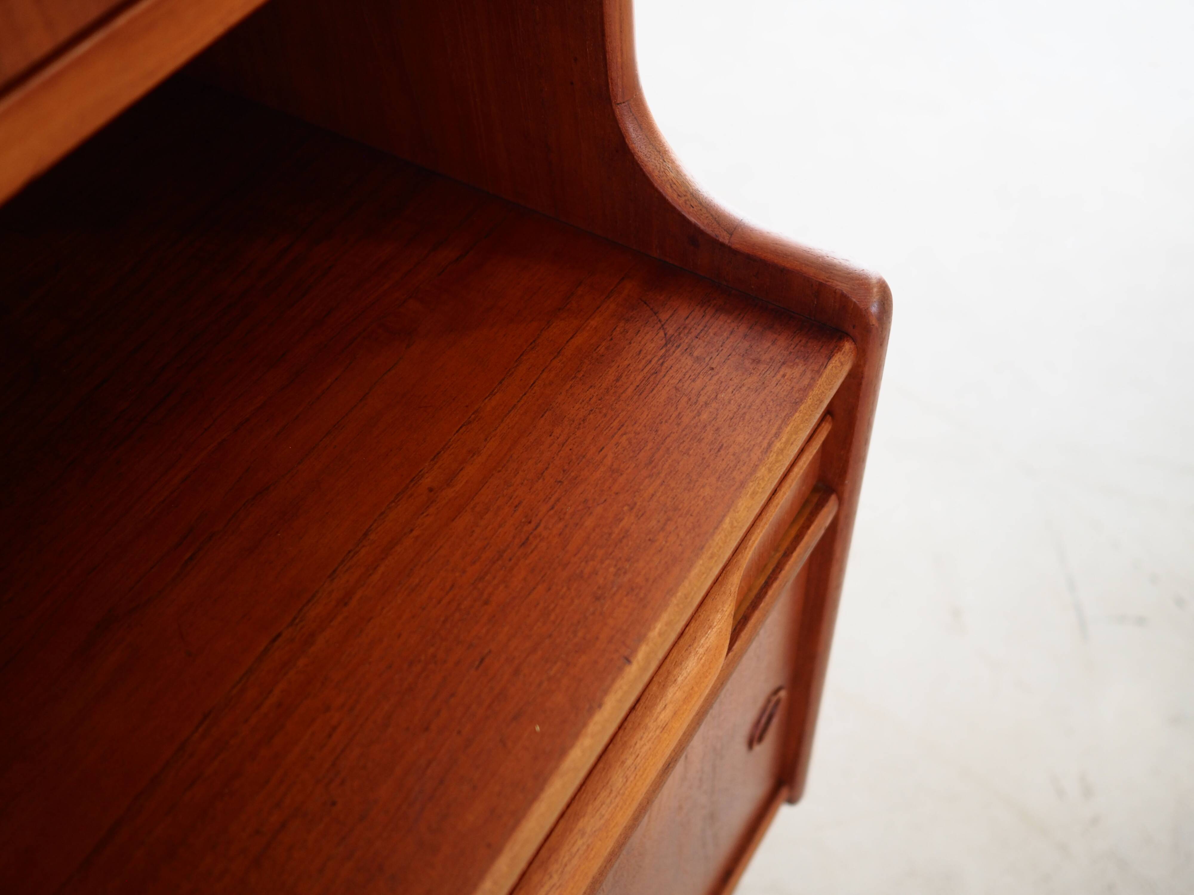 Teak high sideboard, Danish design, 1960s, production: Denmark