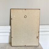 Botanical flower plank framed brass