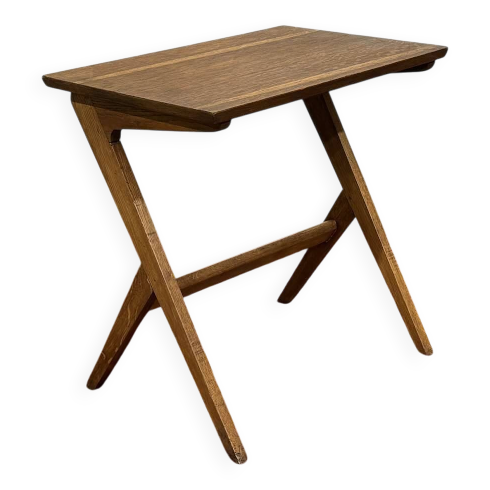 1970s oak side table
