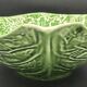 Large Salad Bowl Barbotine Cabbage Leaf - Portugal Vintage P.777A