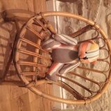 Chaise en rotin enfant