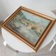 Old painting oil on canvas signed J.V.