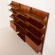 Italian mid-century teak wall unit on panels, 1970s