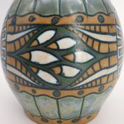 Glazed stoneware vase, Art Deco circa 1920, signed Kèramis, Charles Catteau.