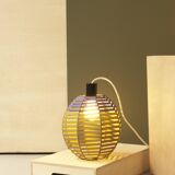 Woven ball suspension on metal structure / D 25cm