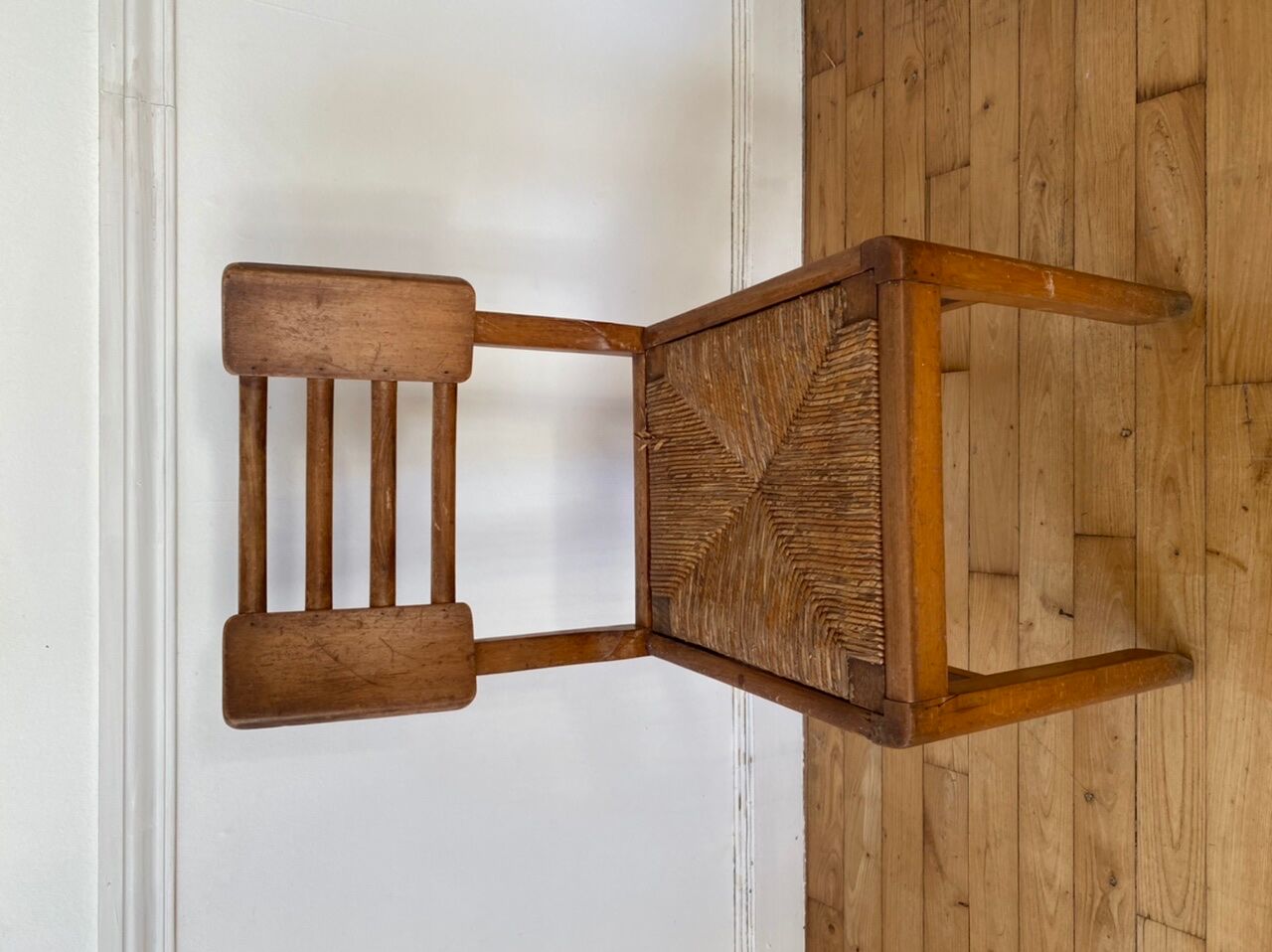 Vintage chair wood Pierre Cruege