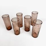 Grands verres à orangeade bullés Biot