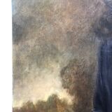 Oil portrait of a young girl by Paul Hulin