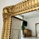 Mirror from the Restoration period, antique gilded, 19th century.