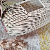 Rattan messenger bag