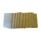 Lot de 10 serviettes de table monogrammées