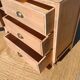 Handcrafted asymmetrical wooden furniture