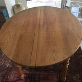 Solid cherry wood table with extension