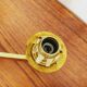 Set of 2 brass and opaline glass Sputnik wall lamps by Kaiser Leuchten