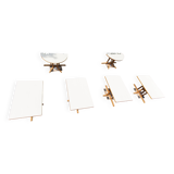 Rare set of 6 Baumann tables 1990, 80x120 and half moon 120cm